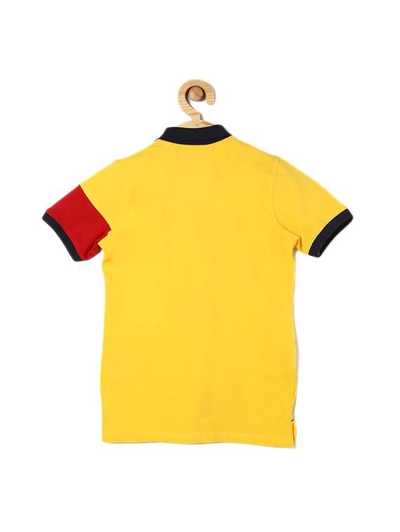 yellow cotton blend tshirt - 15610622 - Zoom Image - 2