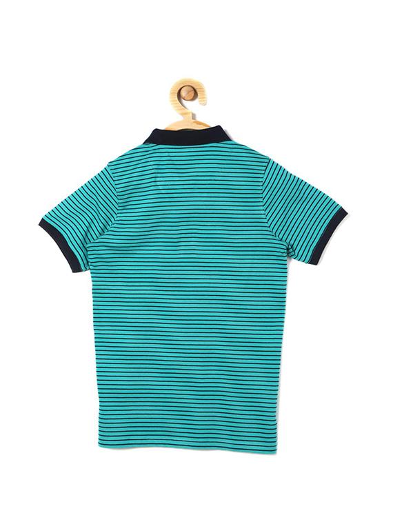 blue cotton blend tshirt - 15610623 - Zoom Image - 2
