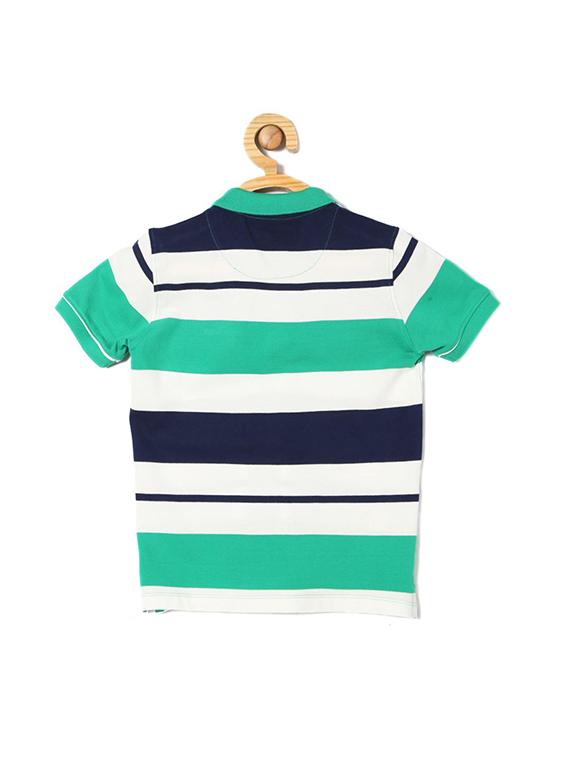 green cotton blend tshirt - 15610624 - Zoom Image - 2