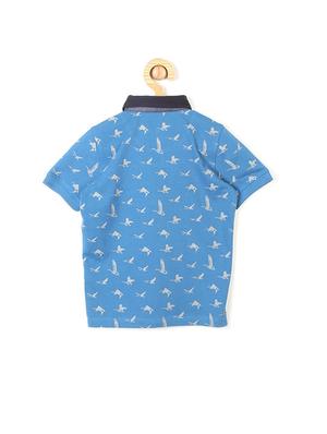blue cotton blend tshirt - 15610636 - Standard Image - 2