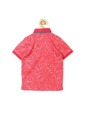 red cotton blend tshirt - 15610638 - Standard Image - 2