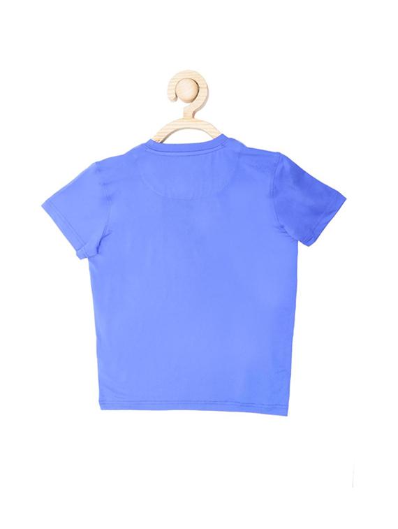blue cotton blend tshirt - 15610651 - Zoom Image - 2