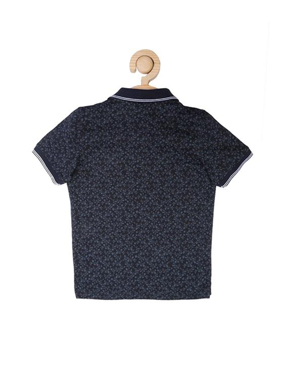 navy blue cotton blend tshirt - 15610654 - Zoom Image - 2