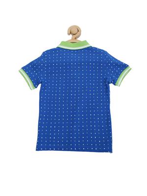 blue cotton blend tshirt - 15610655 - Standard Image - 2