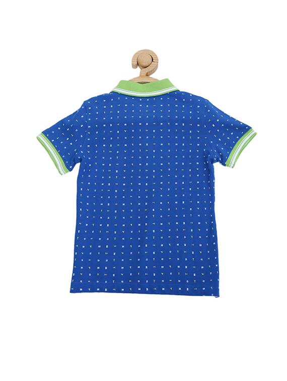 blue cotton blend tshirt - 15610655 - Zoom Image - 2