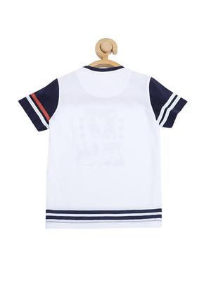 white cotton blend tshirt - 15610656 - Standard Image - 2