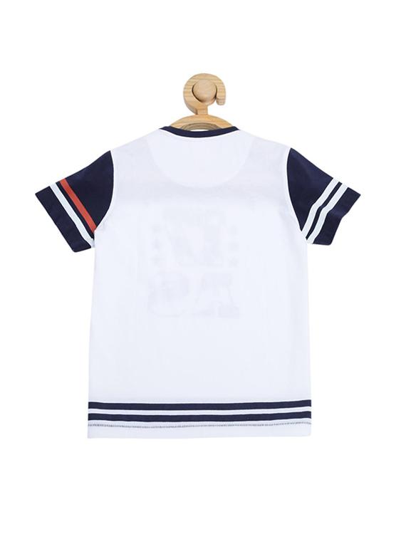 white cotton blend tshirt - 15610656 - Zoom Image - 2