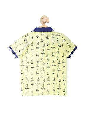 yellow cotton blend tshirt - 15610663 - Standard Image - 2