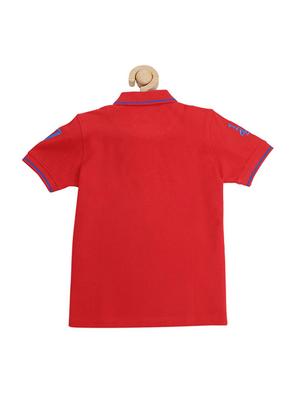 red cotton blend tshirt - 15610671 - Standard Image - 2
