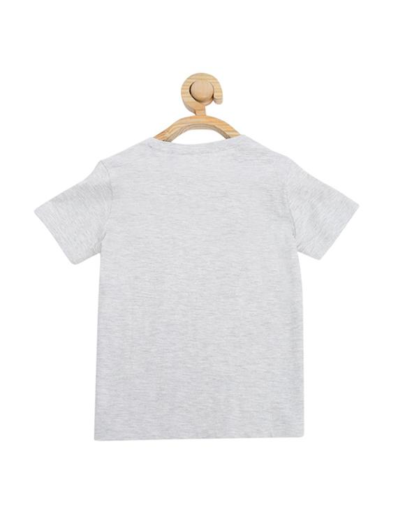 grey cotton blend tshirt - 15610673 - Zoom Image - 2