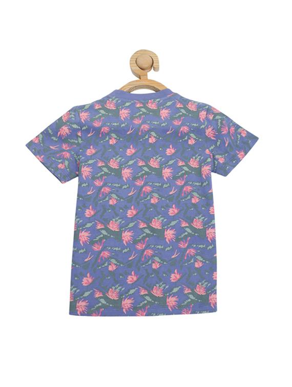 blue cotton blend tshirt - 15610679 - Zoom Image - 2