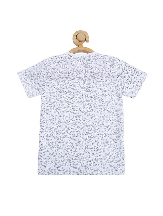 white cotton blend tshirt - 15610681 - Zoom Image - 2