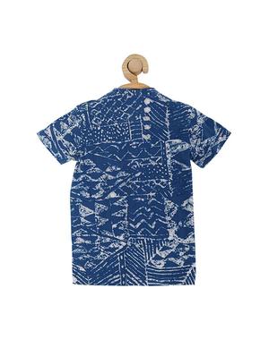 blue cotton blend tshirt - 15610685 - Standard Image - 2
