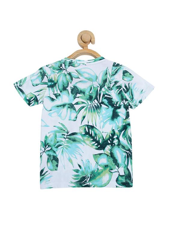 green cotton blend tshirt - 15610686 - Zoom Image - 2