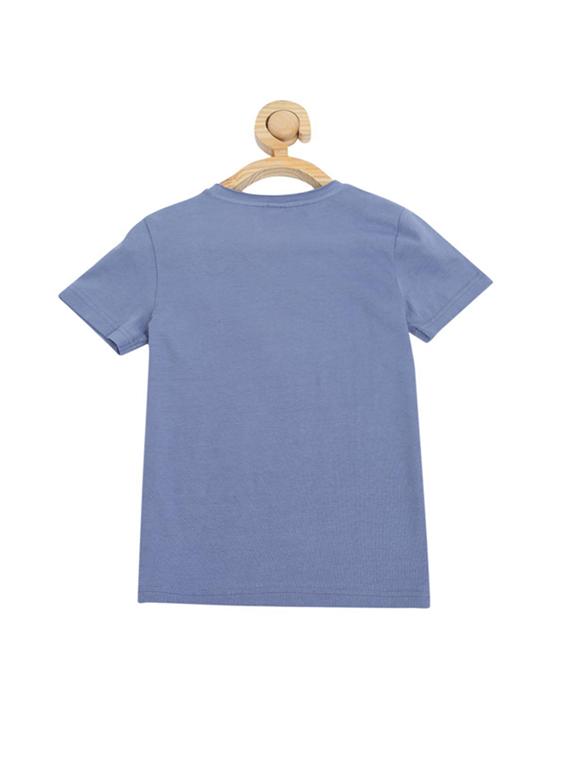 blue cotton blend tshirt - 15610690 - Zoom Image - 2