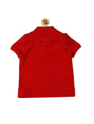 red cotton blend tshirt - 15610701 - Standard Image - 2