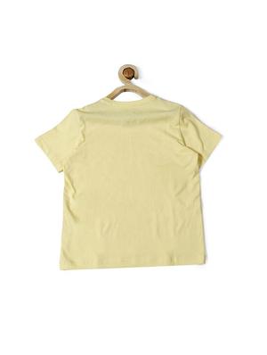 yellow cotton blend t-shirt - 15610703 - Standard Image - 2