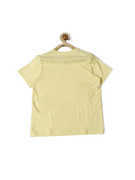 yellow cotton blend t-shirt - 15610703 - Zoom Image - 2