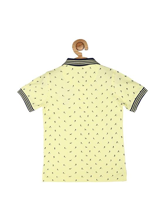 yellow cotton blend tshirt - 15610705 - Zoom Image - 2