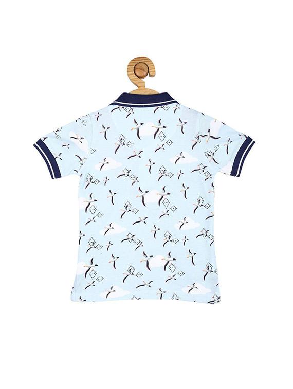 blue cotton tshirt - 15610709 - Zoom Image - 2