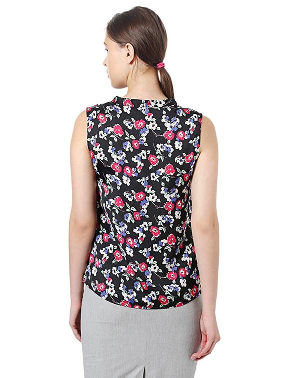ruffle detail floral top - 15610752 - Zoom Image - 2