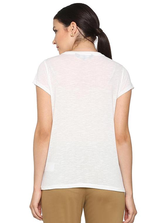 short sleeved lace detail top - 15610758 - Zoom Image - 2