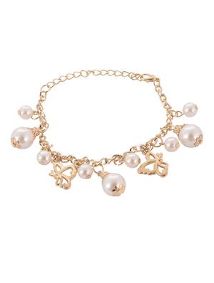 gold tone link bracelet - 15610803 - Standard Image - 2