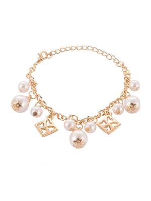 gold tone link bracelet - 15610804 - Standard Image - 2