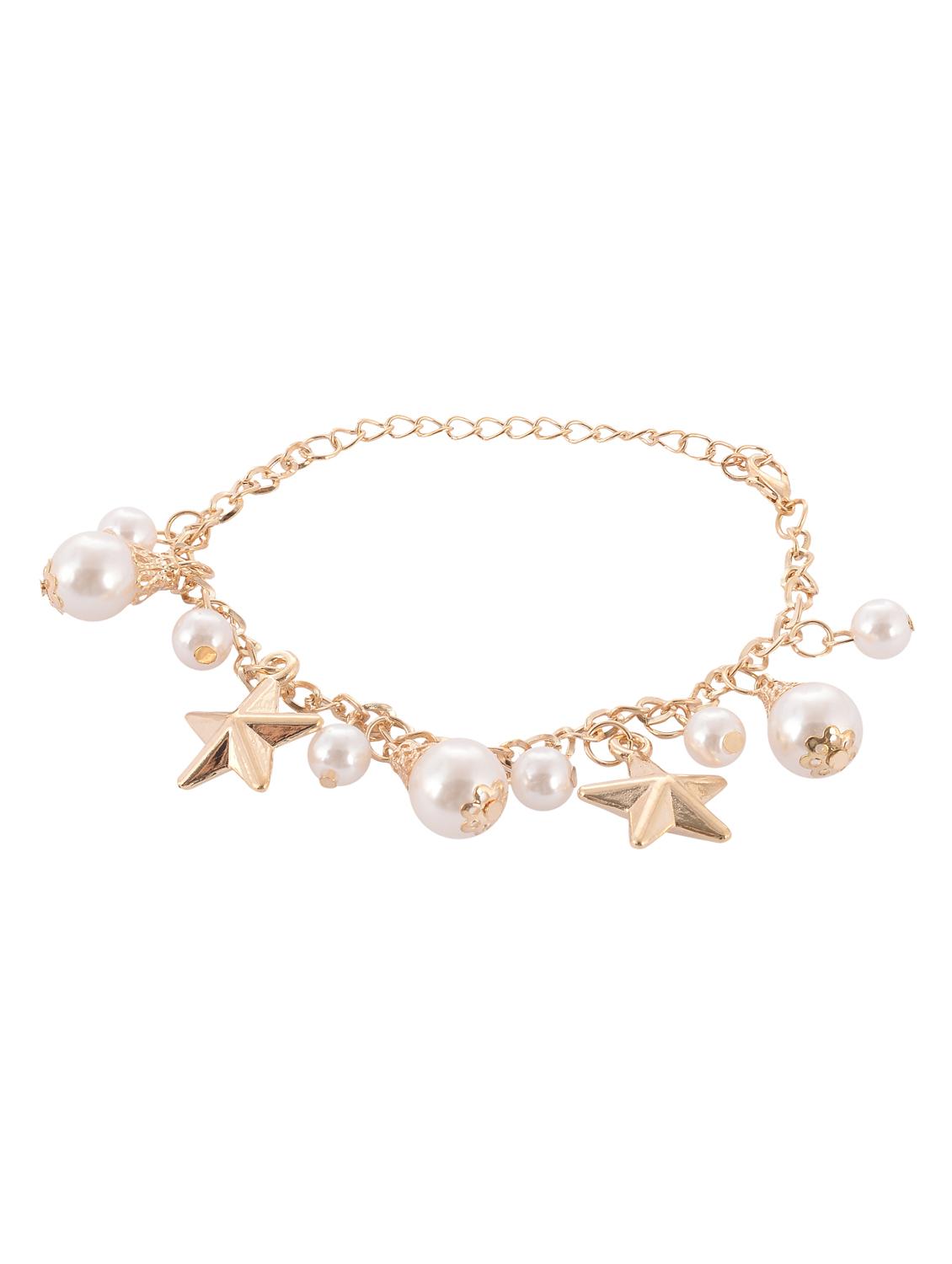 gold tone link bracelet - 15610805 - Zoom Image - 2