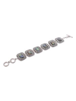 silver metal cuffs bracelet - 15610828 - Standard Image - 2