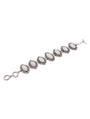 silver metal cuffs bracelet - 15610829 - Standard Image - 2