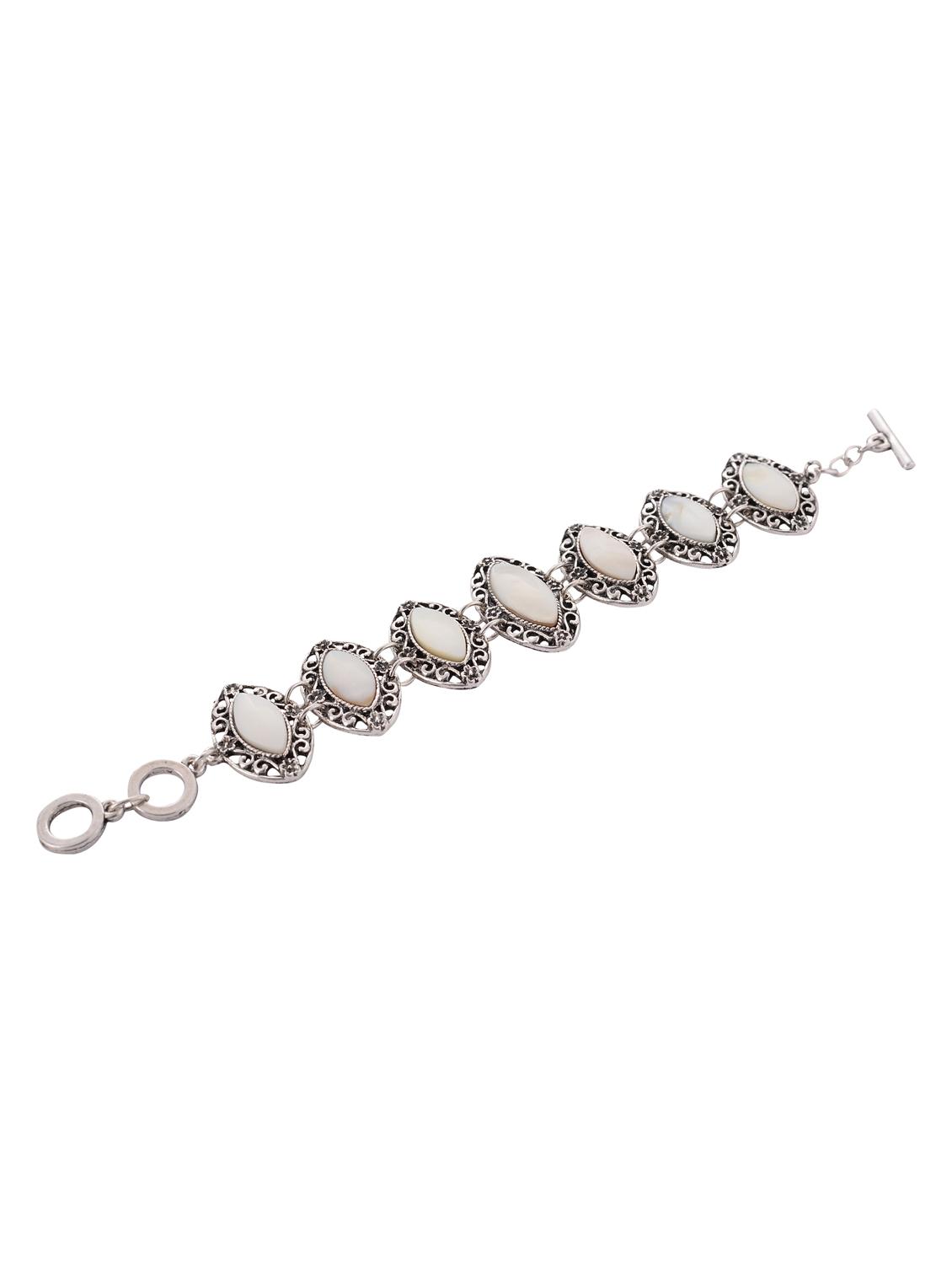silver metal cuffs bracelet - 15610829 - Zoom Image - 2