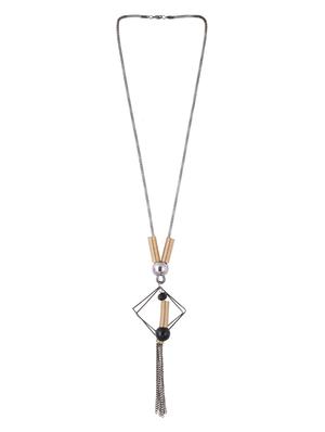 multi metal long necklace - 15611141 - Standard Image - 2