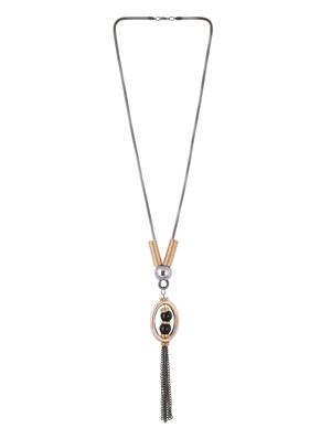 multi metal long necklace - 15611142 - Standard Image - 2