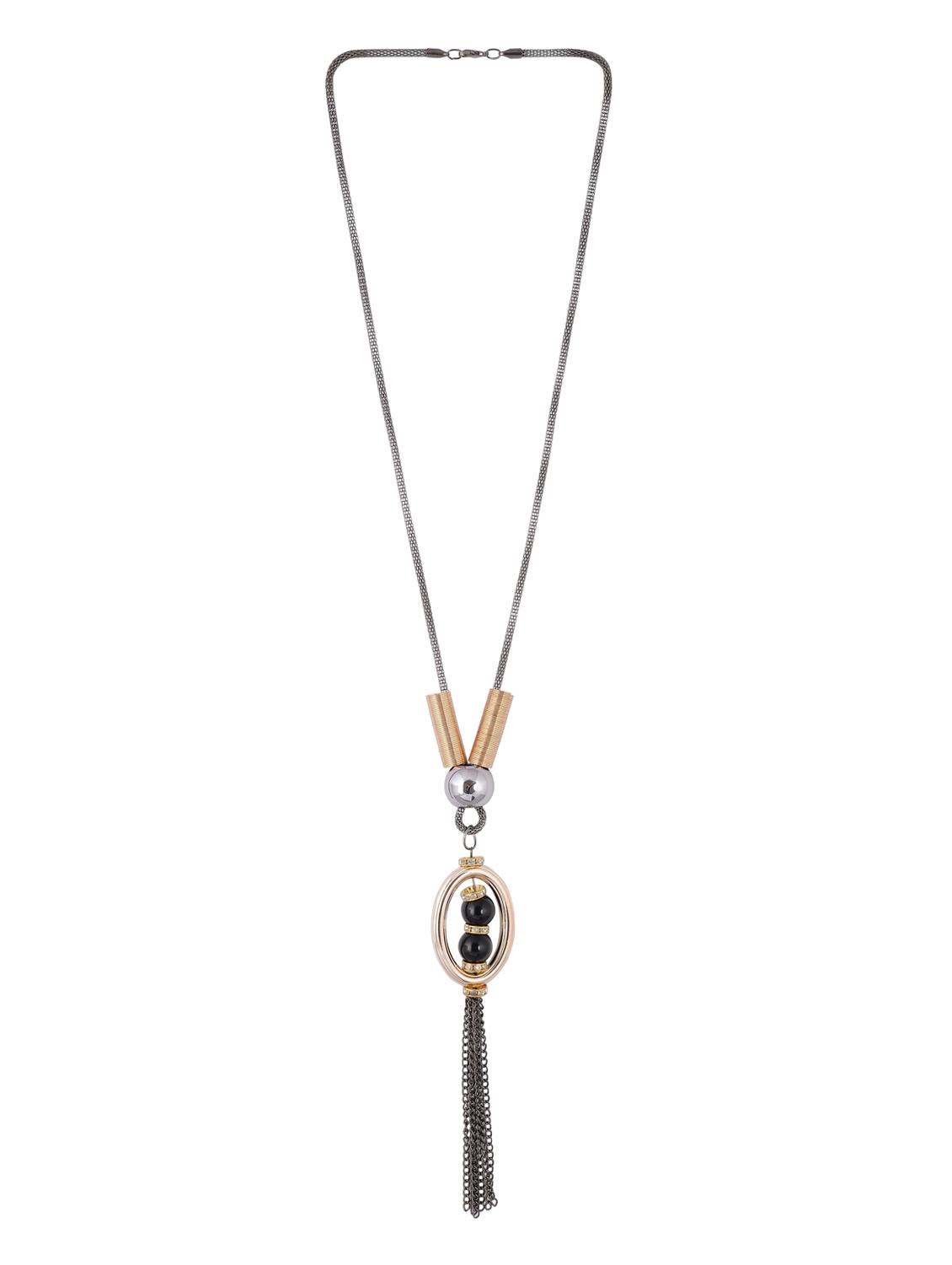 multi metal long necklace - 15611142 - Zoom Image - 2