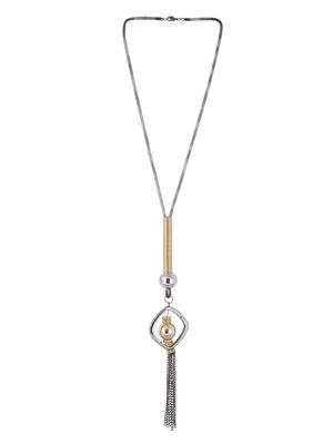 multi metal long necklace - 15611144 - Standard Image - 2