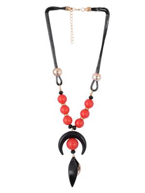 gold metal long necklace - 15611154 - Standard Image - 2