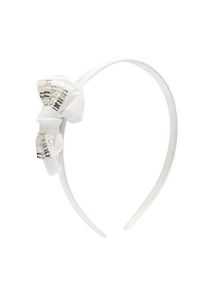 white fabric hair accessory - 15611199 - Standard Image - 2