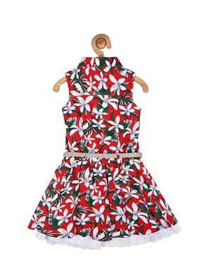 red cotton frock - 15611271 - Standard Image - 2