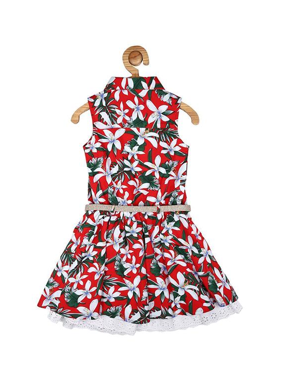 red cotton frock - 15611271 - Zoom Image - 2