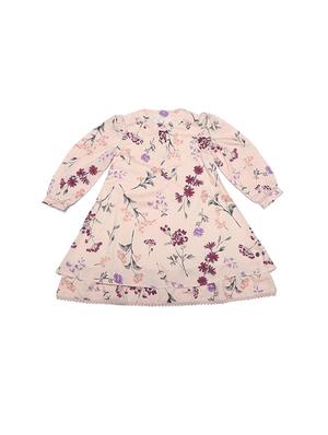 pink polyester frock - 15611276 - Standard Image - 2