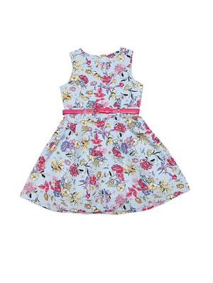 blue polyester frock - 15611278 - Standard Image - 2