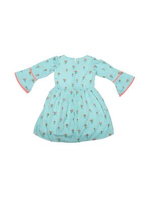 blue polyester frock - 15611281 - Standard Image - 2