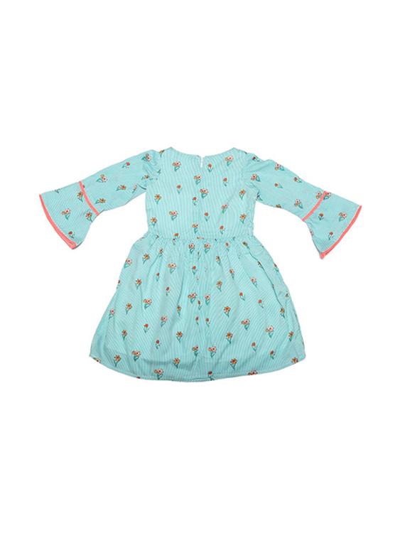 blue polyester frock - 15611281 - Zoom Image - 2