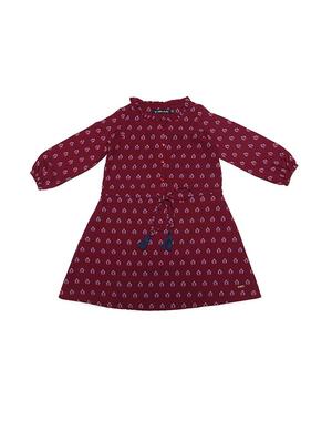 red polyester frock - 15611283 - Standard Image - 2