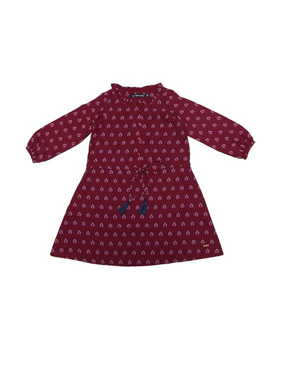 red polyester frock - 15611283 - Zoom Image - 2
