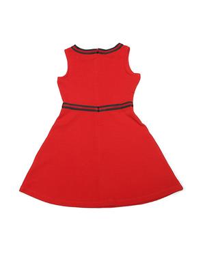 red polyester frock - 15611285 - Standard Image - 2