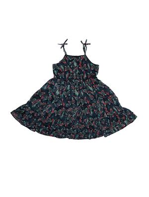 blue polyester frock - 15611287 - Standard Image - 2