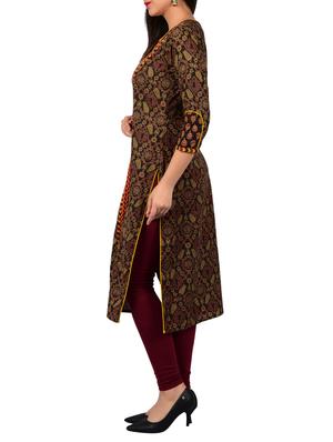 Printed straight kurta - 15611352 - Standard Image - 2