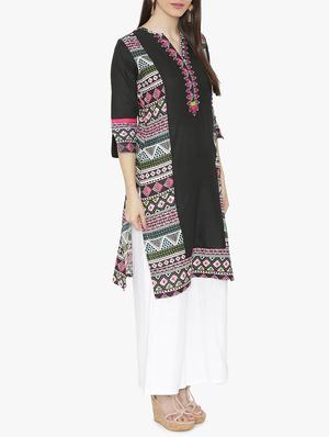 Straight printed kurta - 15611363 - Standard Image - 2